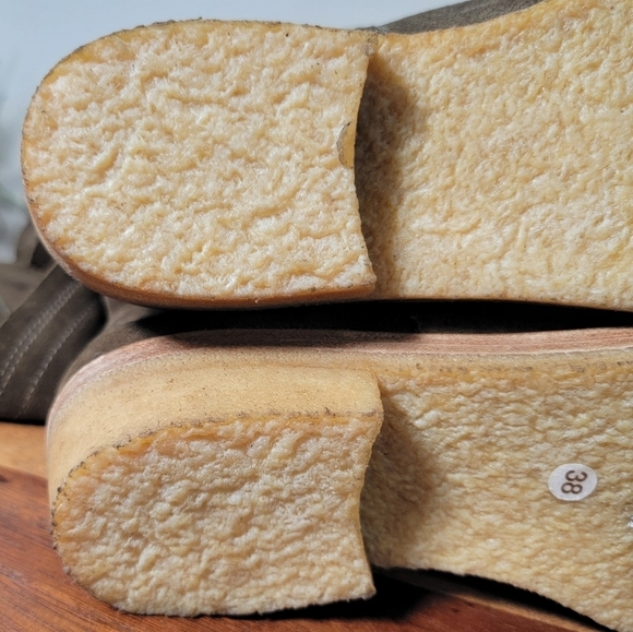 Free People Banks Over The Knee Boots Slouch Suede Green Size 38 - Picture 13 of 17